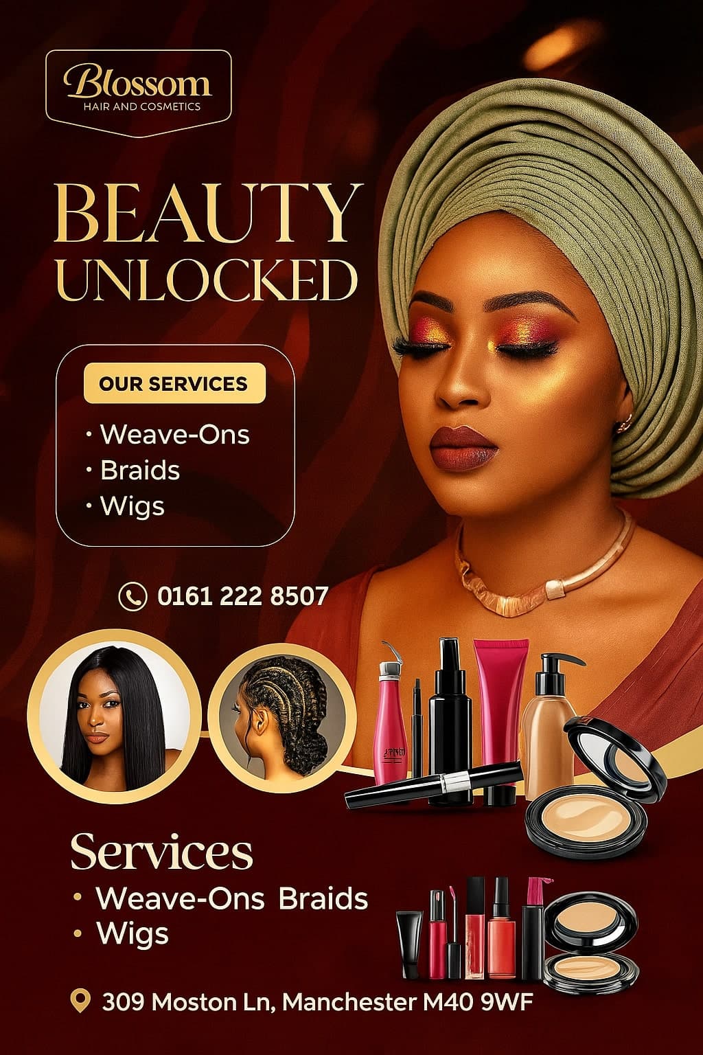 Beauty Unlocked at Blossom Hair & Cosmetics