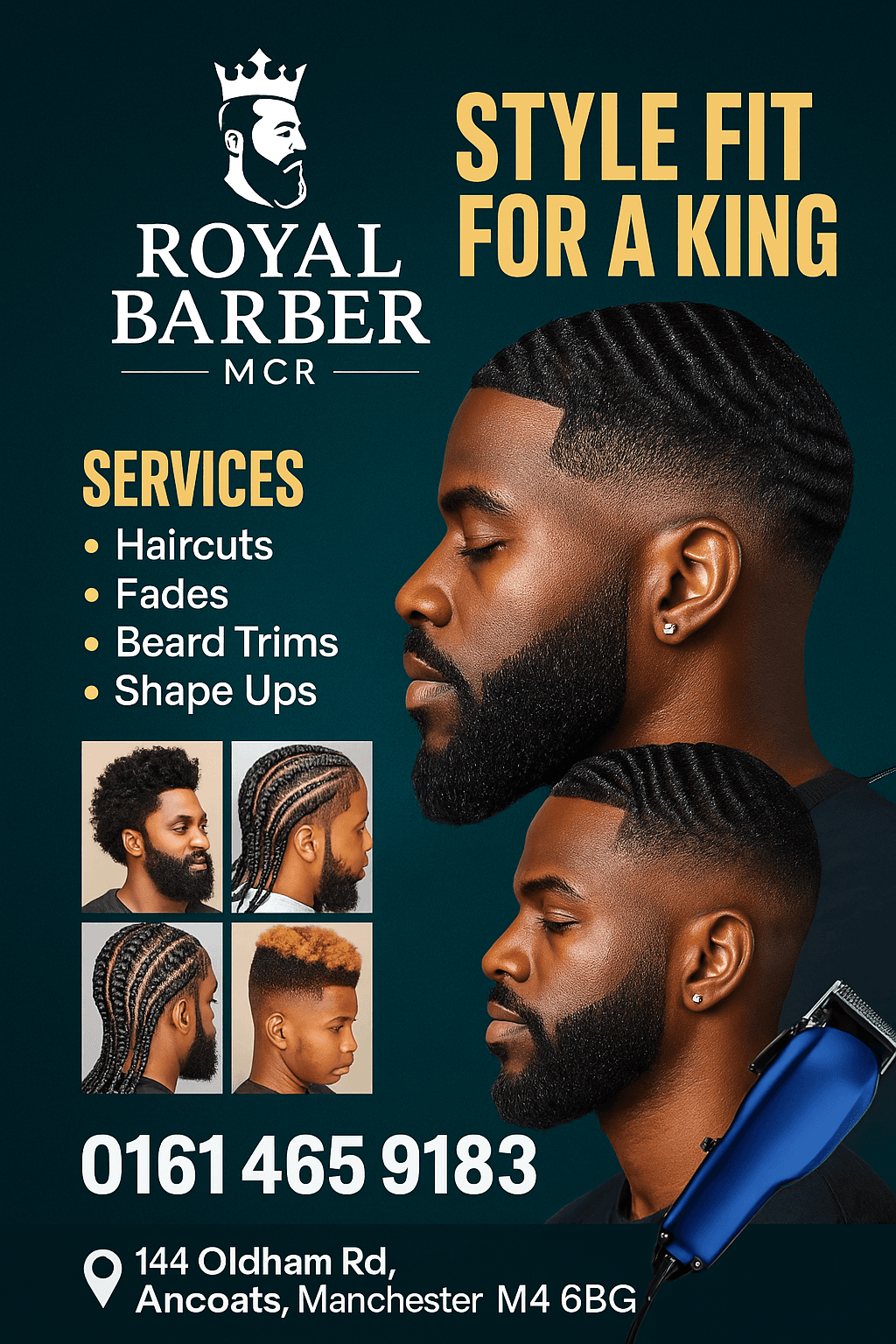 Style Fit for a King 👑 – The Royal Barber MCR Experience