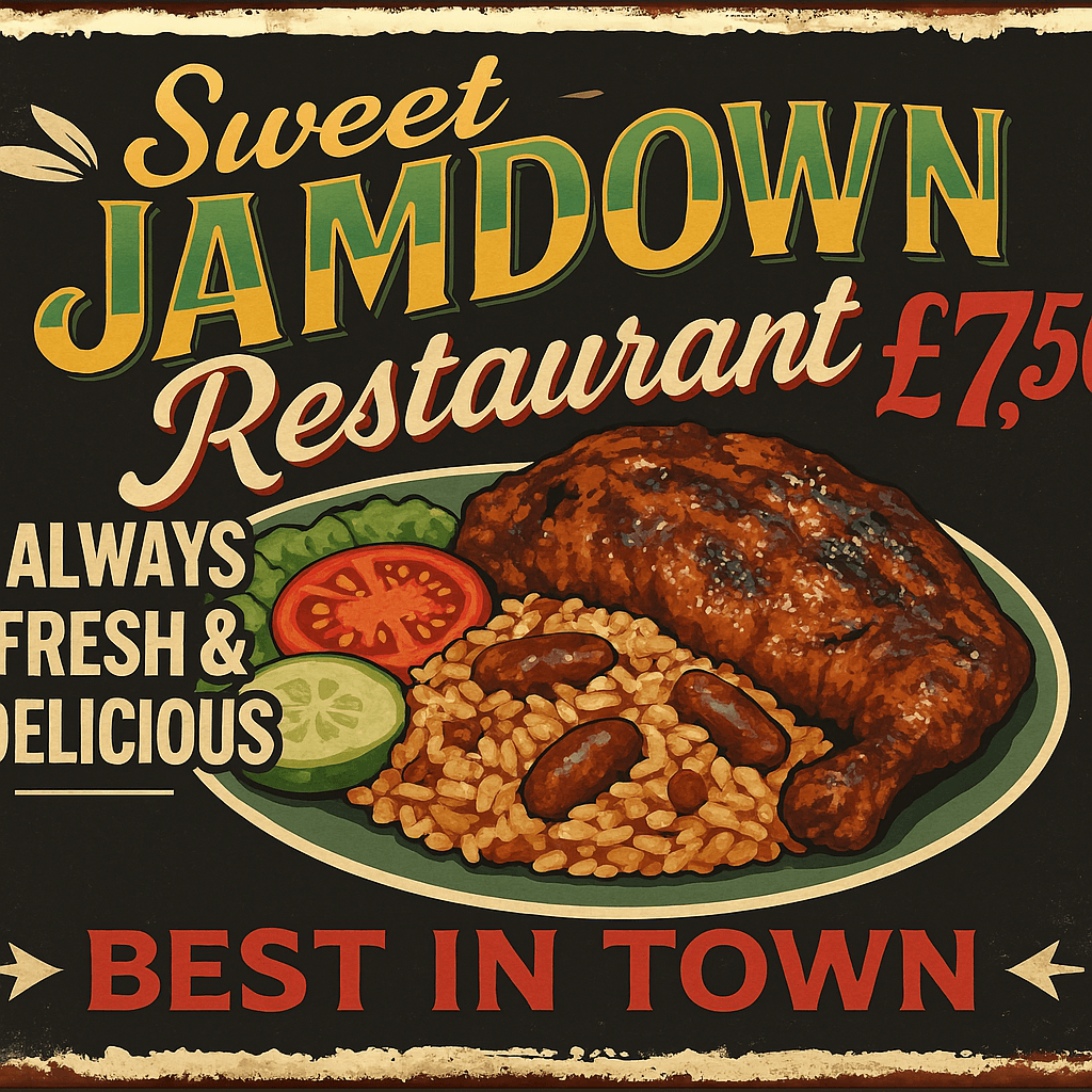🔥 Sweet Jamdown's Signature Jerk Chicken – Just £7.50! 🔥