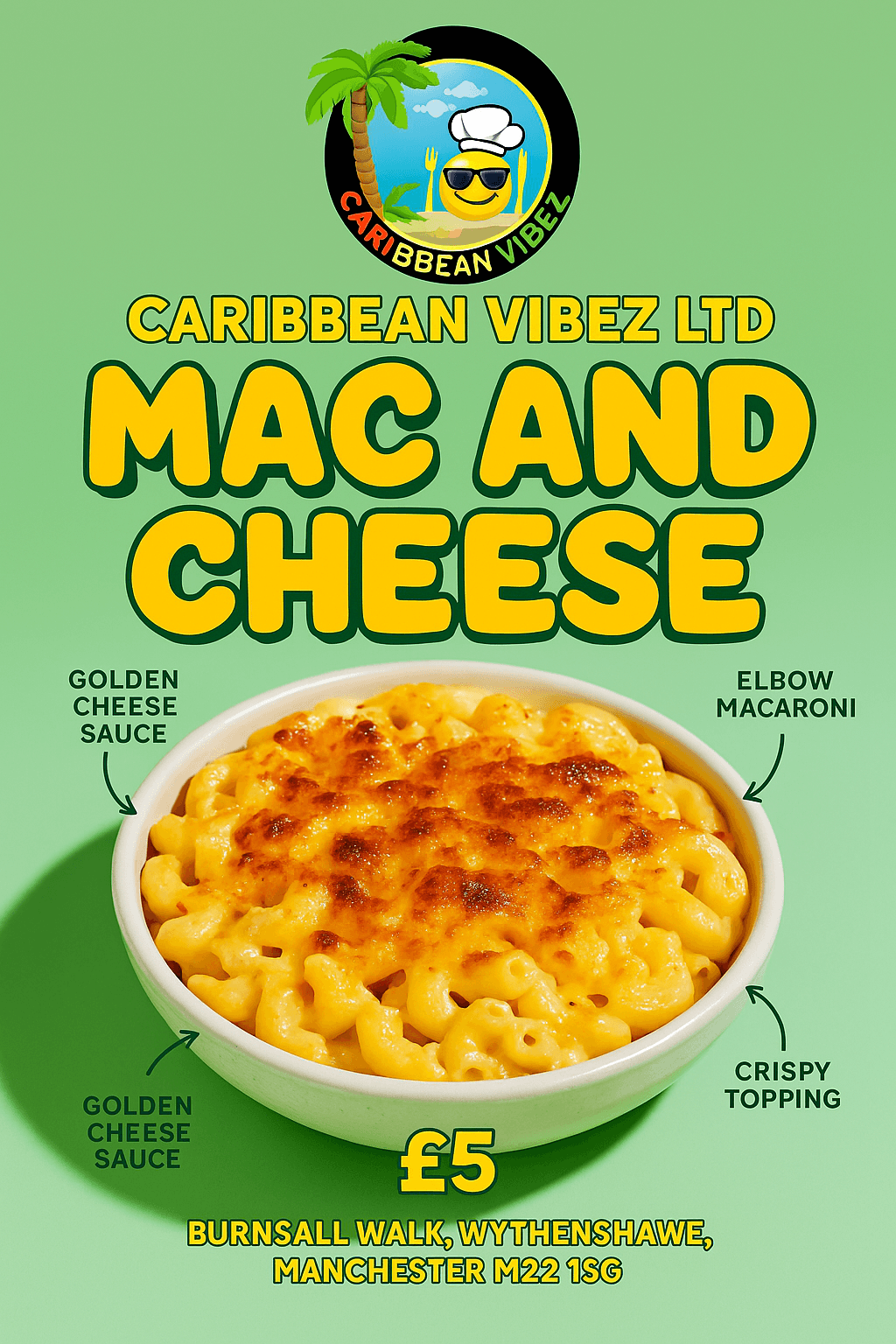Golden Mac & Cheese Goodness – Just £5!
