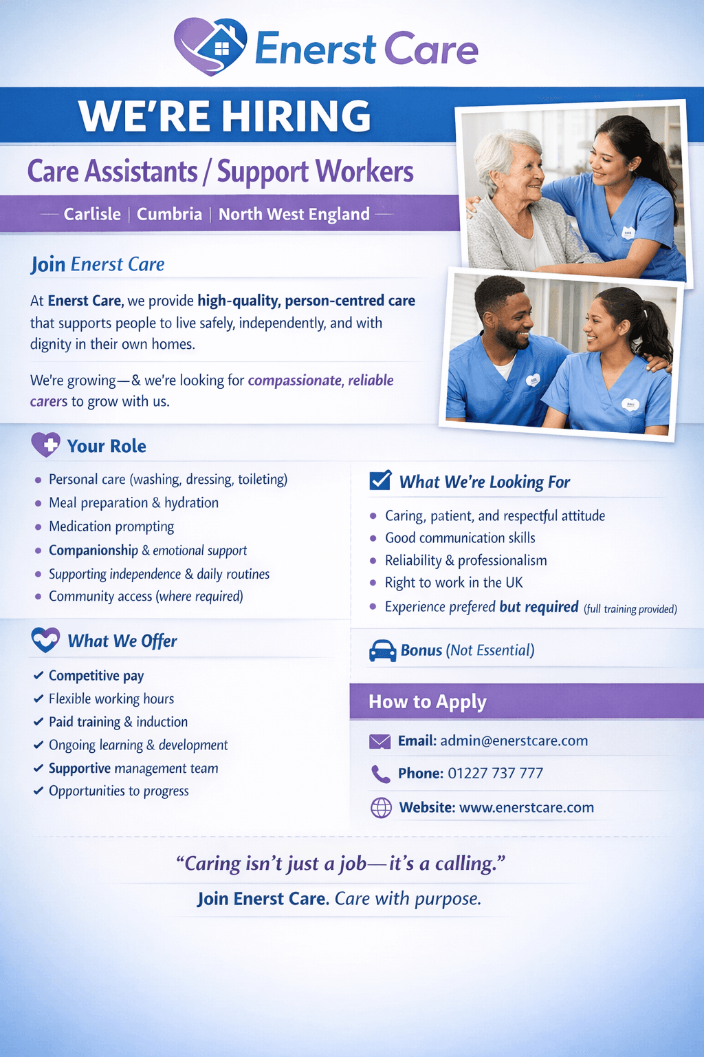 Care with Purpose. Build a Career That Matters